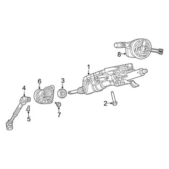 Jeep OE - Steering Column - Shaft & Internal Components