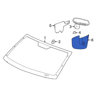 Jeep OE - Front Lower Interior Rear View Mirror Cover