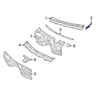 Jeep OE - Front Left Cowl Grille Panel