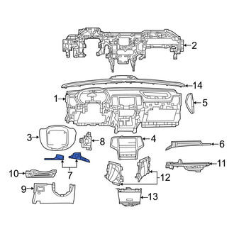 Jeep OE - Lower Instrument Panel Trim Panel