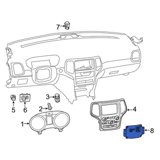 Jeep OE - HVAC Temperature Control Panel