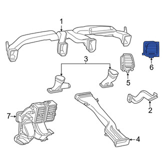 Jeep OE - Left Outer Dashboard Air Vent