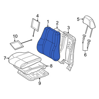 Jeep OE - Front Left Seat Back Cushion Cover