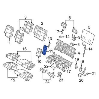 Jeep OE - Rear Seat Armrest Base