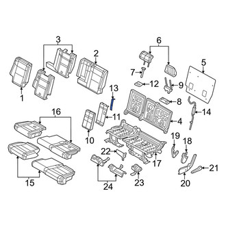 Jeep OE - Rear Right Seat Back Cushion Cover