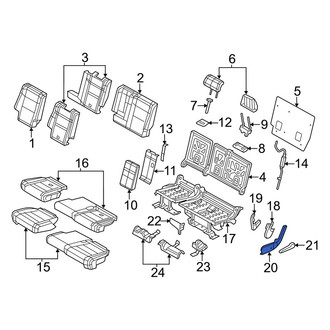 Jeep OE - Rear Left Seat Trim Panel