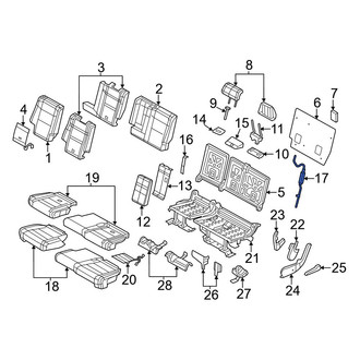 Jeep OE - Rear Folding Seat Release Cable