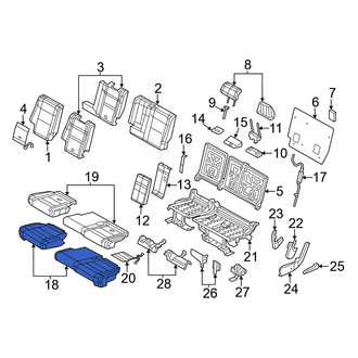 Jeep OE - Rear Right Seat Cover