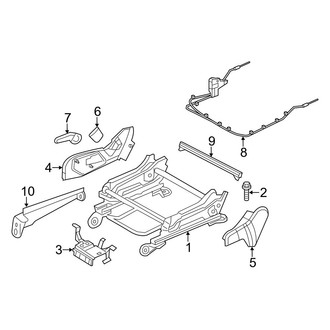 Jeep OE - Seats & Tracks - Tracks & Components (Manual Passenger Seat)