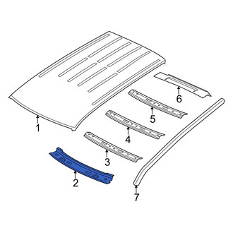 Jeep OE - Front Roof Header Panel