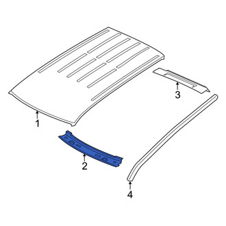 Jeep OE - Front Roof Header Panel