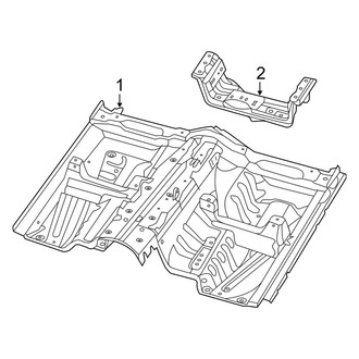 Jeep OE - Pillars, Rocker & Floor - Floor & Rails