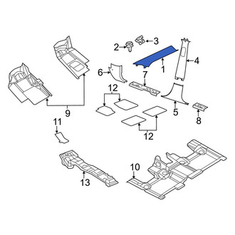 Jeep OE - Right Body A-Pillar Trim Panel