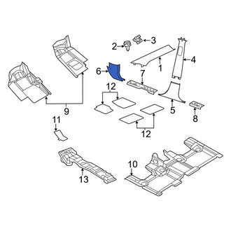 Jeep OE - Right Kick Panel Trim