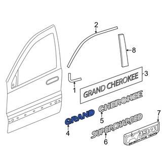 Jeep OE - Front Door Emblem