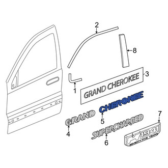 Jeep OE - Front Door Emblem