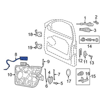Jeep OE - Rear Door Latch Cable