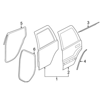 Jeep OE - Rear Door - Door & Components