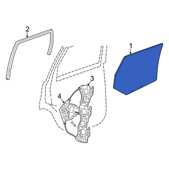 Jeep OE - Front Right Door Glass