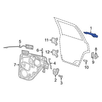 Jeep OE - Front Left Outer Exterior Door Handle