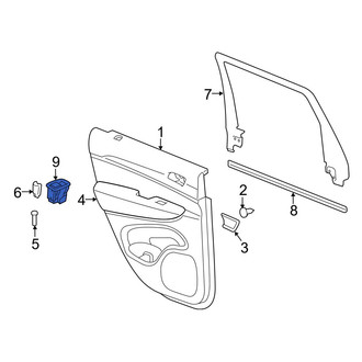 Jeep OE - Front Left Door Lock Switch