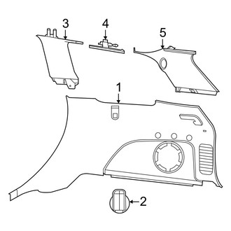 Jeep OE - Quarter Panel - Interior Trim (Left Side)