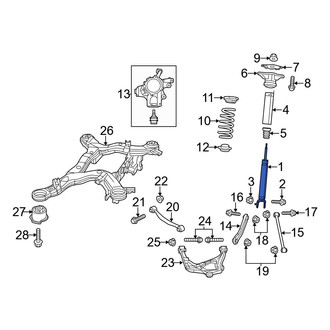 Jeep OE - Rear Right Suspension Shock Absorber