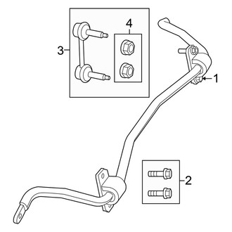 Jeep OE - Rear Suspension - Stabilizer Bar & Components