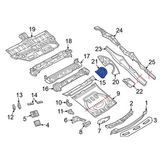 Jeep OE - Left Wheel Housing Bracket