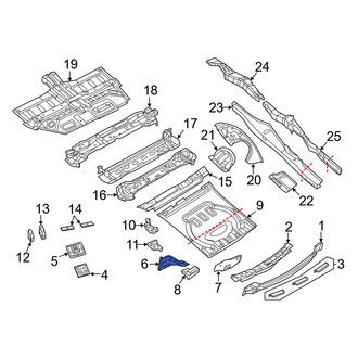 Jeep OE - Right Body D-Pillar Reinforcement