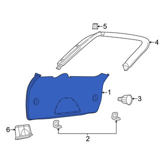 Jeep OE - Rear Lower Liftgate Trim Cover