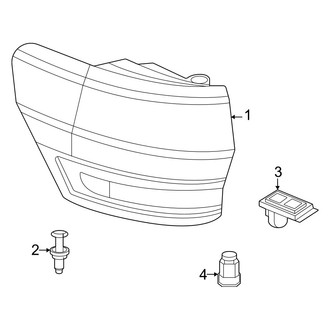 Jeep OE - Rear Lamps - Combination Lamps (On Body)