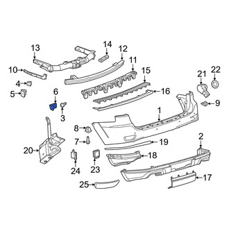 Jeep OE - Rear Valance Panel Clip