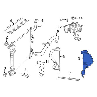 Jeep OE - Left Radiator Support Baffle
