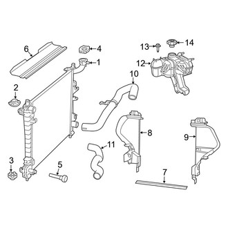 Jeep OE - Cooling - Radiator & Components (Primary Cooling), (6.2L)
