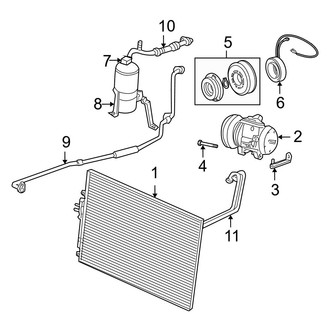 Jeep OE - Air Conditioner & Heater - Condenser, Compressor & Lines (4.0L)