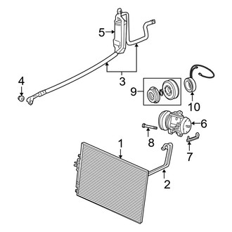 Jeep OE - Air Conditioner & Heater - Condenser, Compressor & Lines (4.0L)
