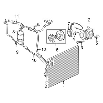 Jeep OE - Air Conditioner & Heater - Condenser, Compressor & Lines (4.7L)