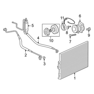 Jeep OE - Air Conditioner & Heater - Condenser, Compressor & Lines (4.7L)