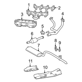 Jeep OE - Exhaust System - Exhaust Components (4.7L)