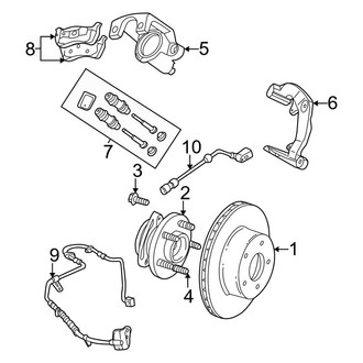 Jeep OE - Front Suspension - Brake Components