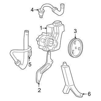 Jeep OE - Steering Gear & Linkage - Pump & Hoses (4.0L)