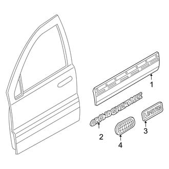 Jeep OE - Front Door - Exterior Trim