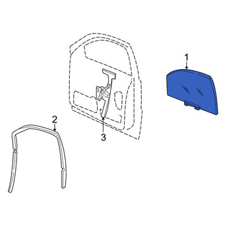 Jeep OE - Front Left Door Glass