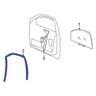 Jeep OE - Front Right Window Channel