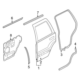 Jeep OE - Rear Door - Door & Components