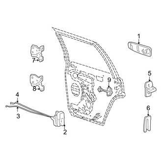 Jeep OE - Rear Door - Lock & Hardware