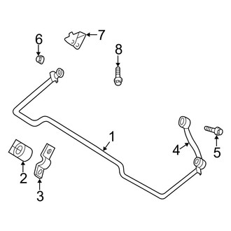 Jeep OE - Rear Suspension - Stabilizer Bar & Components