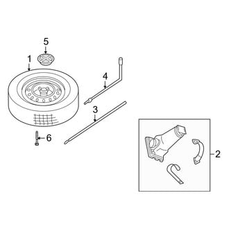 Jeep OE - Rear Body & Floor - Spare Tire Carrier