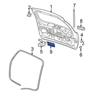 Jeep OE - Rear Left Liftgate Latch Handle Bracket